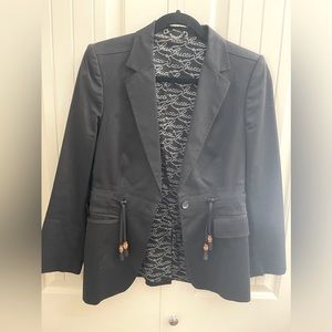 Authentic Gucci blazer Black S with bamboo pockets